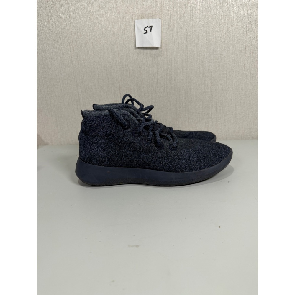 Allbirds Wool Runner Mizzle Navy Blue Mid Top Sneakers Mens 8 WRU1M8